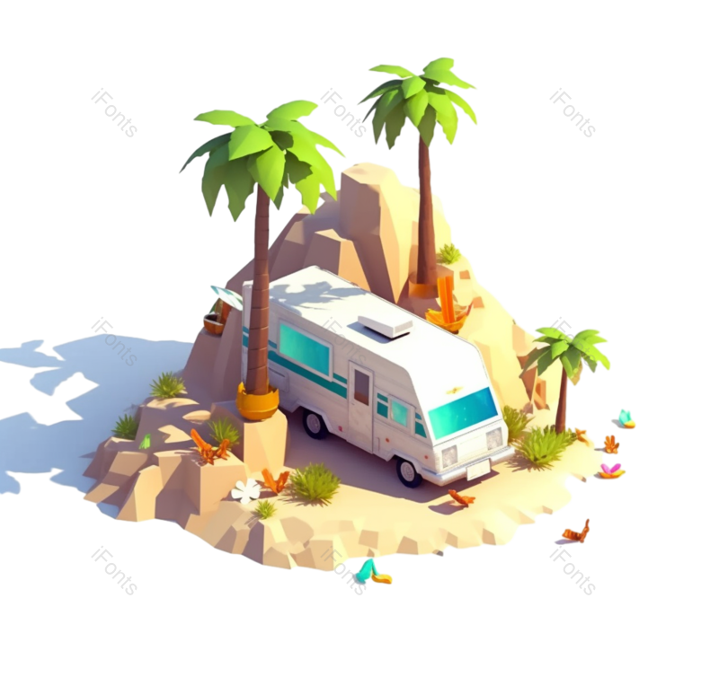夏天图片,海洋元素,城堡PNG,度假免抠素材